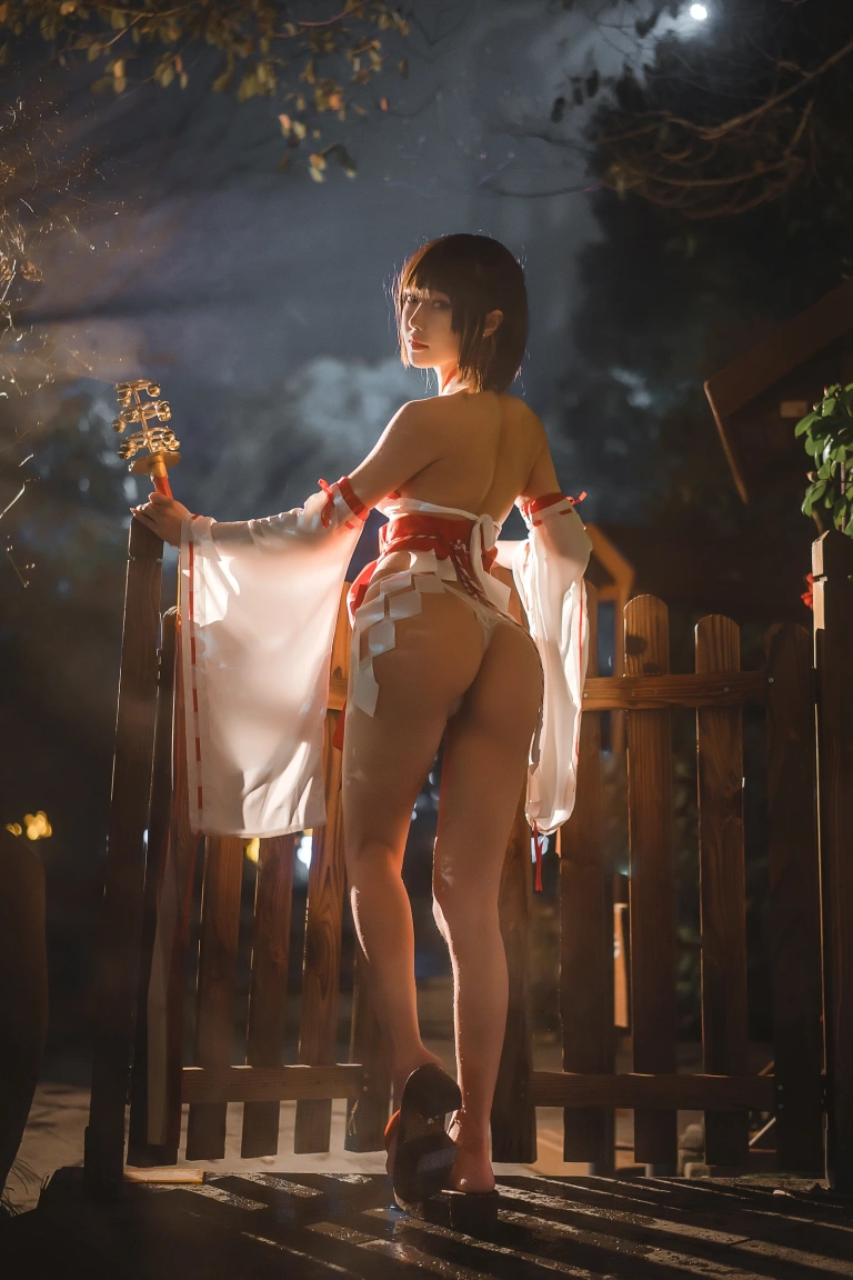 《温泉巫女》｜阿包也是兔娘 · 24张写真