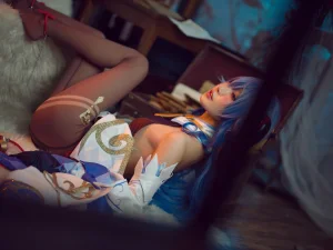 《2021.11月舰长图包 原神 甘雨》｜阿包也是兔娘 · 30张写真