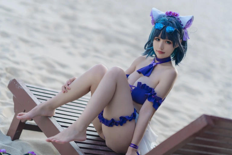《1月舰长 柴郡泳装》｜小仓千代 · 22张写真