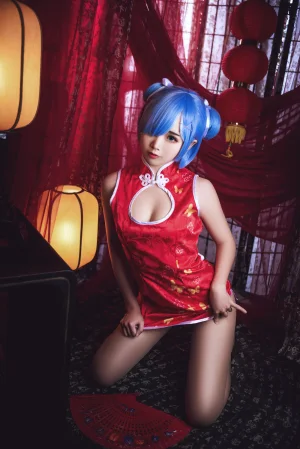 《雷姆旗袍》｜面饼仙儿 · 23张写真