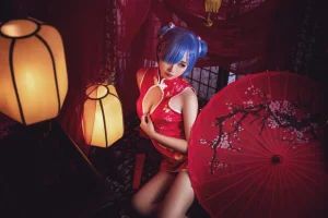 《雷姆旗袍》｜面饼仙儿 · 23张写真