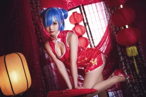 《雷姆旗袍》｜面饼仙儿 · 23张写真