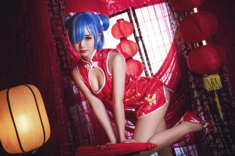 《雷姆旗袍》｜面饼仙儿 · 23张写真