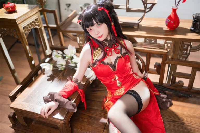 《时崎狂三旗袍》｜花铃 · 66张写真