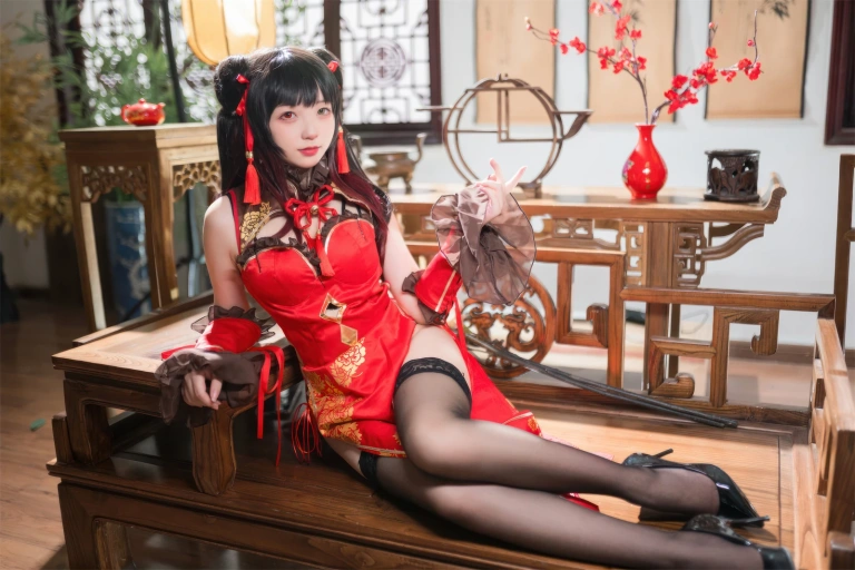 《时崎狂三旗袍》｜花铃 · 66张写真