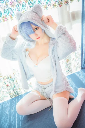 《蕾姆猫娘睡衣》｜星之迟迟 · 14张写真