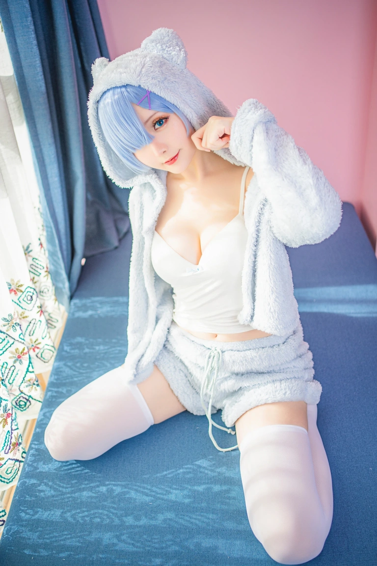 《蕾姆猫娘睡衣》｜星之迟迟 · 14张写真