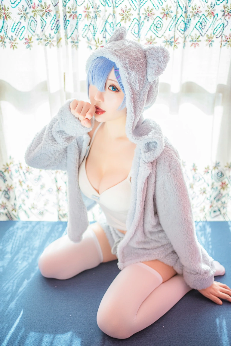 《蕾姆猫娘睡衣》｜星之迟迟 · 14张写真