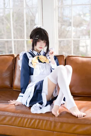 《星光咖啡馆与死神之蝶 枣子姐女仆》｜九柒喵 · 23张写真