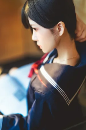 《小少女 黑色水手服》｜桜桃喵 · 50张写真