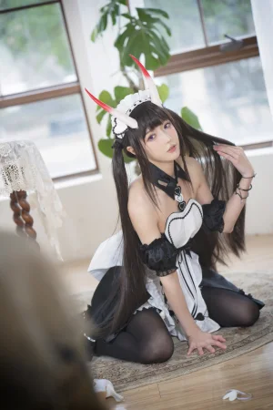 《2022.01月舰长图包 能代女仆》｜阿包也是兔娘 · 23张写真