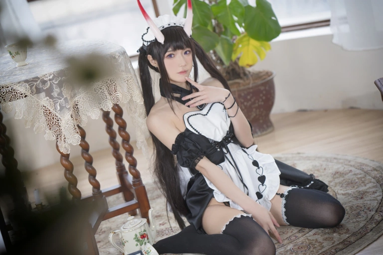 《2022.01月舰长图包 能代女仆》｜阿包也是兔娘 · 23张写真
