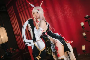 《碧蓝航线 绫波旗袍·新岁之鬼神》｜焖焖碳 · 25张写真