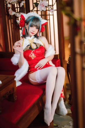 《碧蓝航线 柴郡新春旗袍》｜焖焖碳 · 29张写真