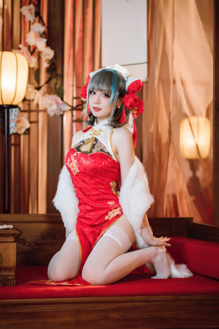 《碧蓝航线 柴郡新春旗袍》｜焖焖碳 · 29张写真