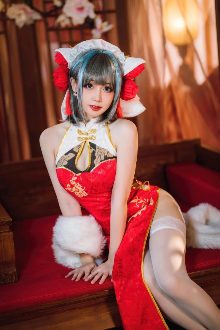 《碧蓝航线 柴郡新春旗袍》｜焖焖碳 · 29张写真