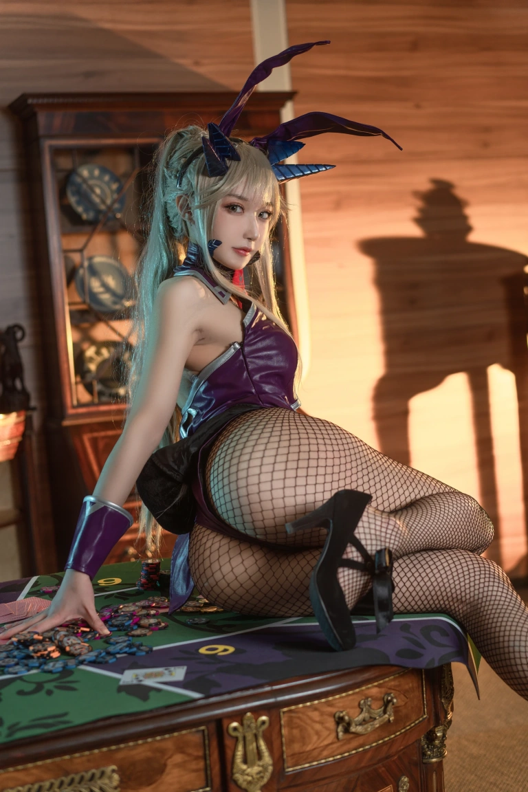 《黑枪呆兔女郎》｜阿包也是兔娘 · 25张写真