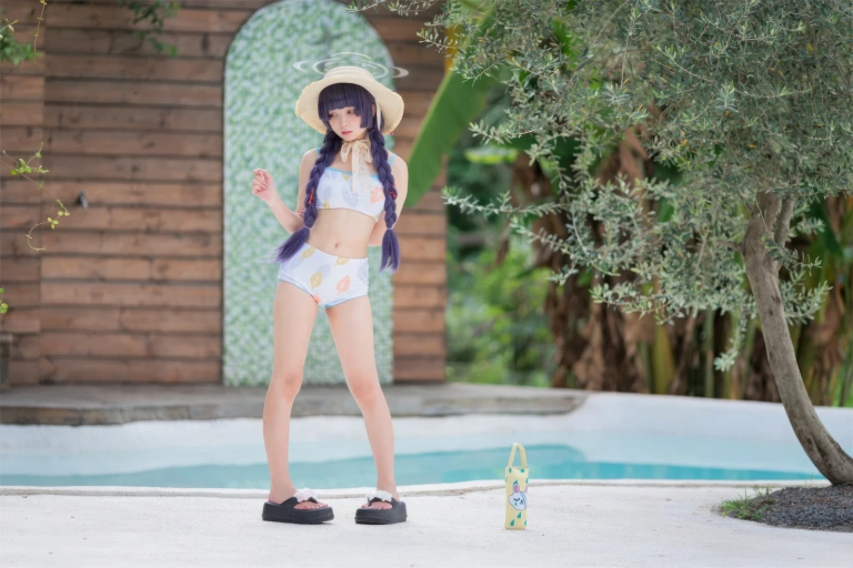《碧蓝档案 美游泳装》｜花铃 · 41张写真