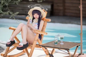 《碧蓝档案 美游泳装》｜花铃 · 41张写真