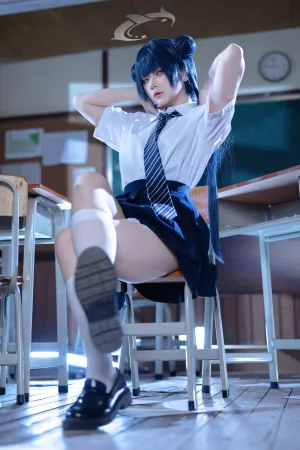《蔚蓝档案 妃咲JK》｜屿鱼 · 61张写真