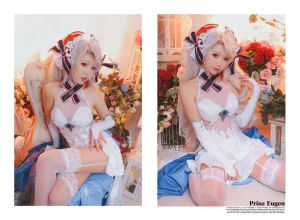 《欧根花嫁》｜面饼仙儿 · 22张写真