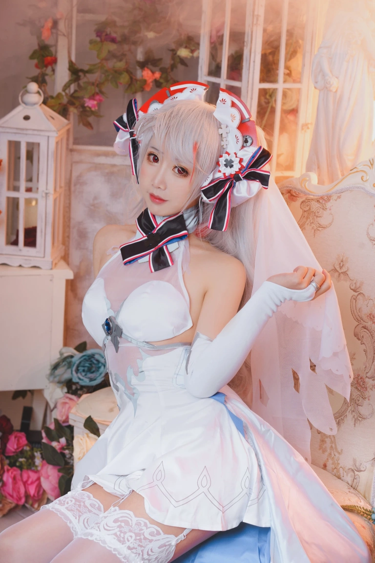 《欧根花嫁》｜面饼仙儿 · 22张写真