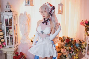 《欧根花嫁》｜面饼仙儿 · 22张写真