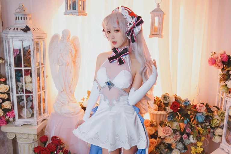 《欧根花嫁》｜面饼仙儿 · 22张写真