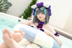 《柴郡泳装》｜屿鱼 · 29张写真