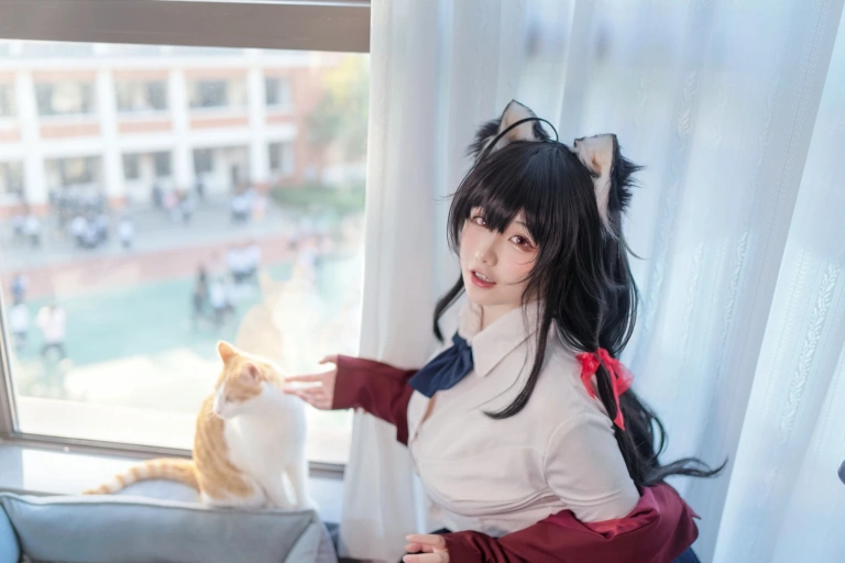 《碧蓝航线 大凤 JK》｜阿半今天很开心 · 125张写真