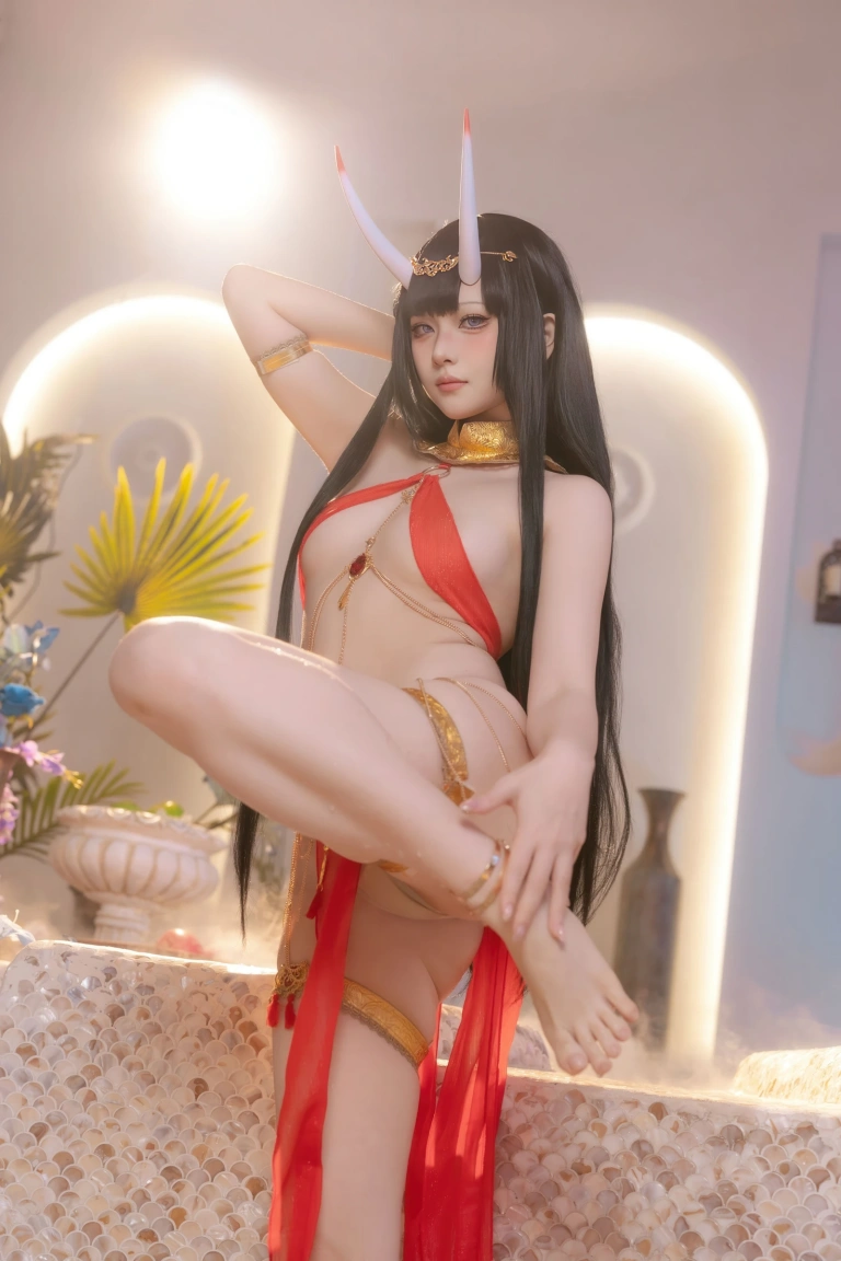 《碧蓝航线 能代 赤纱浴影》｜屿鱼 · 80张写真