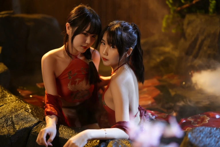 《古风双人》｜不呆猫&Tina很妖孽呀 · 16张写真