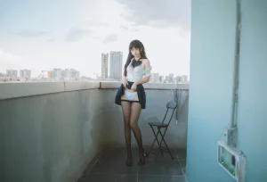 《JK学妹户外》｜不呆猫 · 59张写真