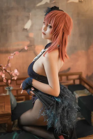 《黑太子 旗袍》｜蜜汁猫裘 · 40张写真