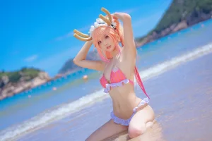《10月舰长图 龙女仆泳装》｜阿包也是兔娘 · 23张写真