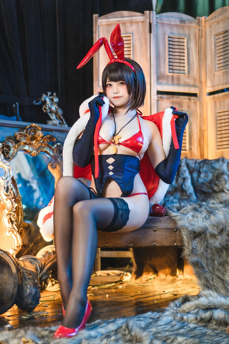 《魔太郎圣诞》｜蜜汁猫裘 · 51张写真