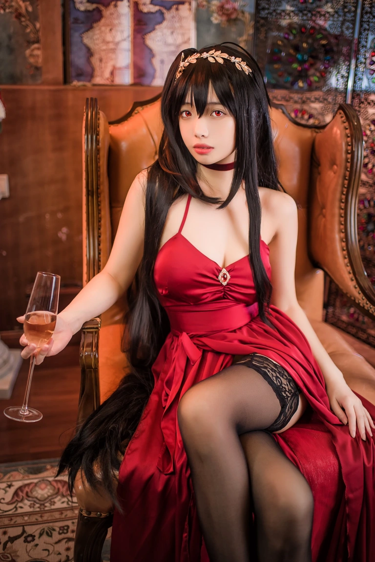 《碧蓝航线 大凤礼服》｜雯仔不讲道理 · 43张写真