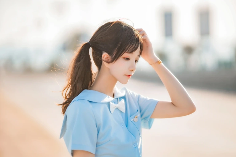 《蔚蓝》｜桜桃喵 · 33张写真