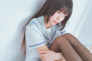 《桜桃未熟2 黑丝水手》｜桜桃喵 · 49张写真
