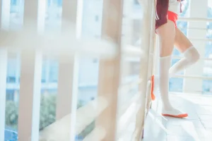 《桜桃未熟2 红色体操服》｜桜桃喵 · 44张写真