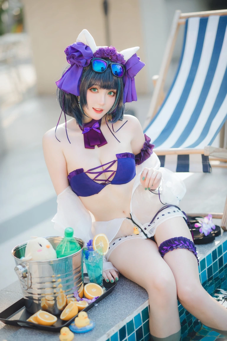 《柴郡泳装》｜瓜希酱 · 32张写真