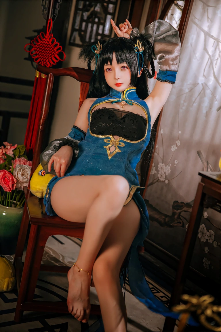 《碧蓝航线 大潮旗袍》｜日奈娇(椎名莜) · 25张写真