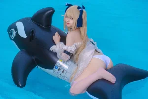 《碧蓝航线 安克雷奇 泳装》｜屿鱼 · 38张写真