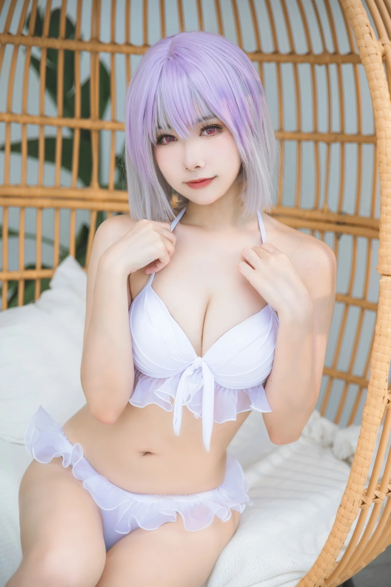 《SSSS.GRIDMAN宝多六花&新条茜 泳装》｜瓜希酱&Momoko葵葵 · 85张写真