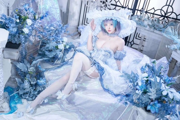 《碧蓝航线 柴郡废稿礼服》｜清水由乃 · 42张写真
