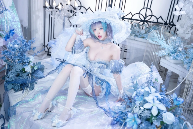 《碧蓝航线 柴郡废稿礼服》｜清水由乃 · 42张写真