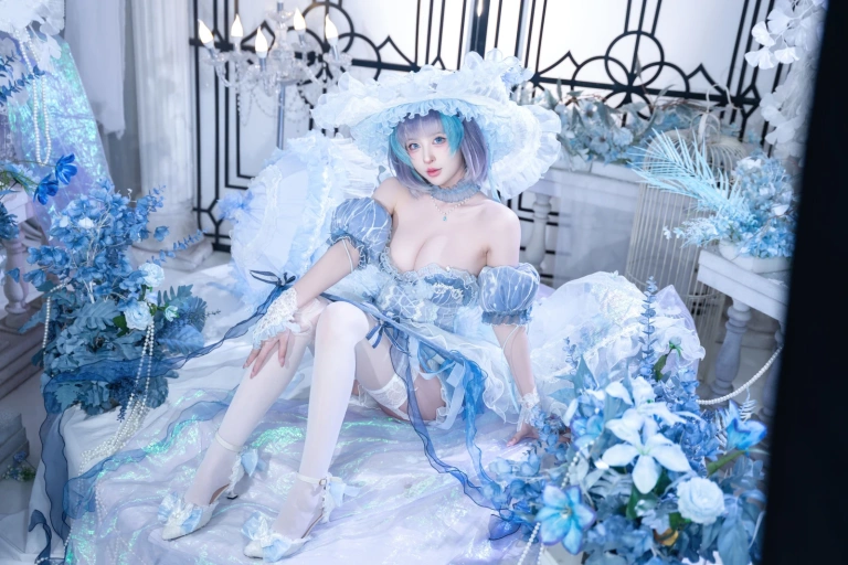 《碧蓝航线 柴郡废稿礼服》｜清水由乃 · 42张写真