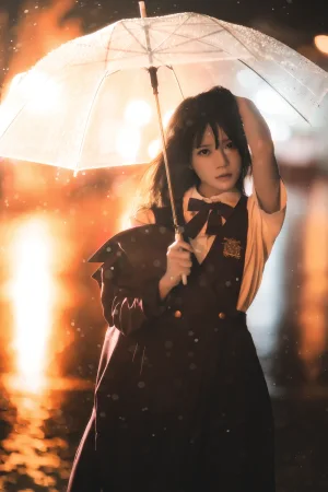 《桜桃未熟3 雨下》｜桜桃喵 · 43张写真