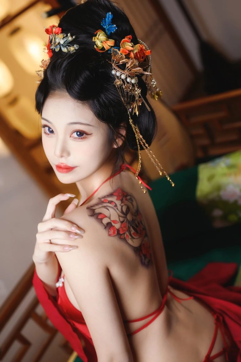 《唐宫夜宴》｜蜜汁猫裘 · 61张写真、1 个视频