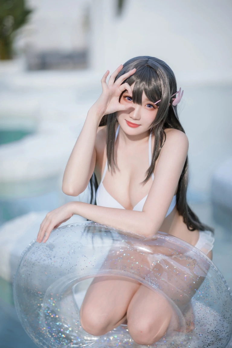 《樱岛麻衣 泳装》｜瓜希酱 · 28张写真